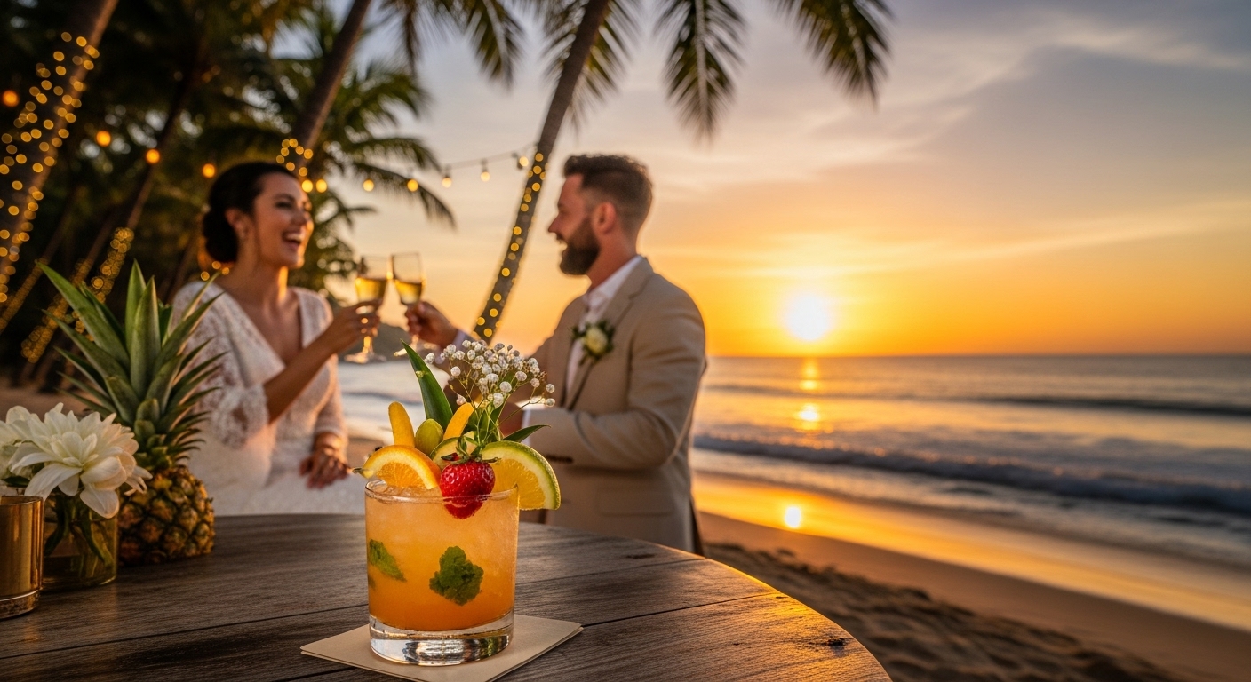Düğün davetinde kokteyl bar hizmeti - Momo Cocktail
